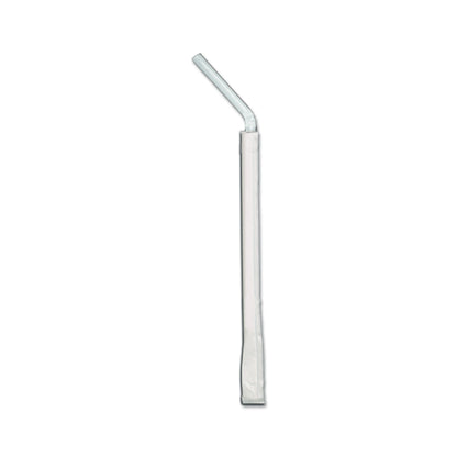 D & W 7.75 Flex Individually Wrapped White Straw, 4 x 400 x 400 each Case - DOT product image 5