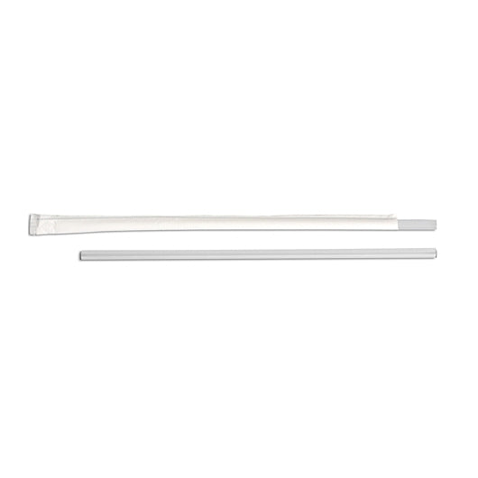 D & W 10.25 Tall Jumbo Individually Wrapped Translucent Straw, 4 x 500 x 500 each Case - Food Containers & Lids