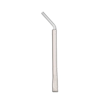 D & W 7.75 Inch Wrapped White Flex Straw, 25 x 400 x 400 each Case - Food Containers & Lids