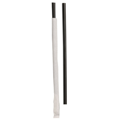 D & W 8.5 Inch Giant Individually Wrapped Ebony Black Straw, 24 x 300 x 300 each Case - DOT product image 2