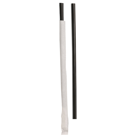 D & W 8.5 Inch Giant Individually Wrapped Ebony Black Straw, 24 x 300 x 300 each Case - DOT product image 5