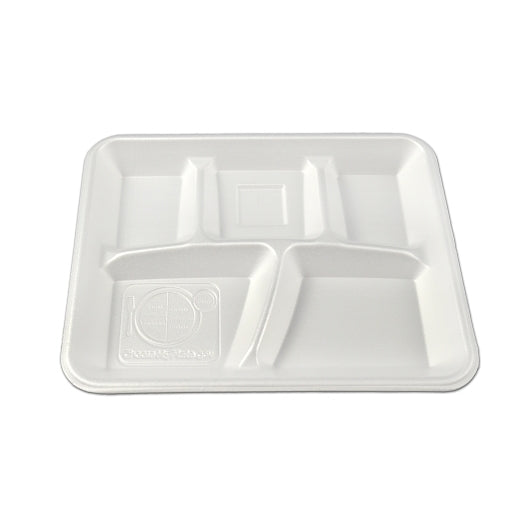 Enviroware Envirofoam Tray WHITE, 1 x 125 x 500 each Case - Fast Food Baskets & Trays