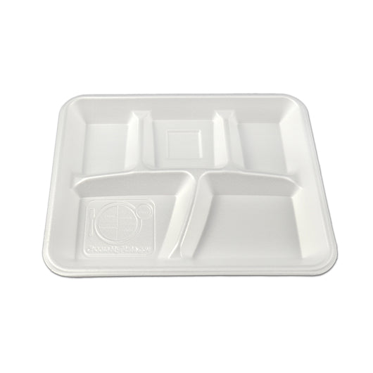 Enviroware Envirofoam Tray WHITE, 1 x 125 x 500 each Case - DOT product image 2