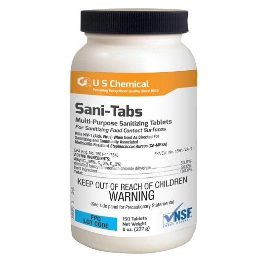 Fisher Creamy Peanut Sanitizer Tabs, 6 x 150 PC Case - Cleaners & Sanitizers
