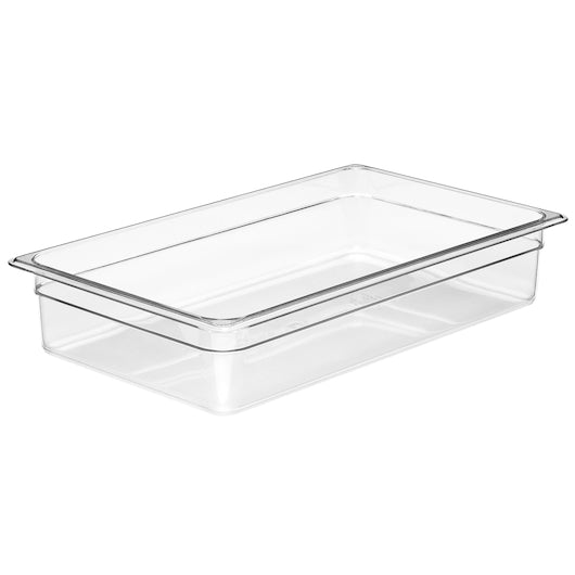 Cambro Camwear Clear Food Pan 1/1 X 4", 1 x 1 each Case - Food Storage Containers