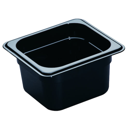 Cambro Camwear Black Food Pan 1/6 X 4", 1 x 1 each Case - Food Storage Containers