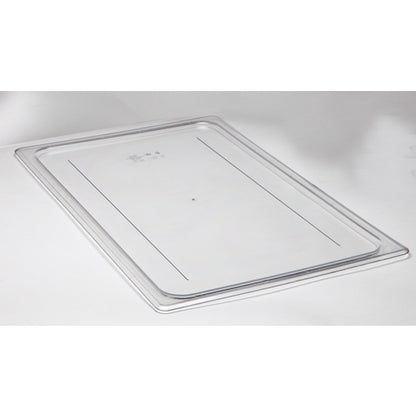 Cambro Camwear Clear Food Pan Lid 1/1 Flat Cover, 1 x 1 each Case - Food Storage Containers