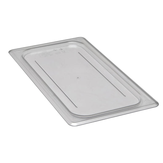 Cambro Camwear Clear Food Pan Lid 1/3 Flat, 1 x 1 each Case - Food Storage Containers