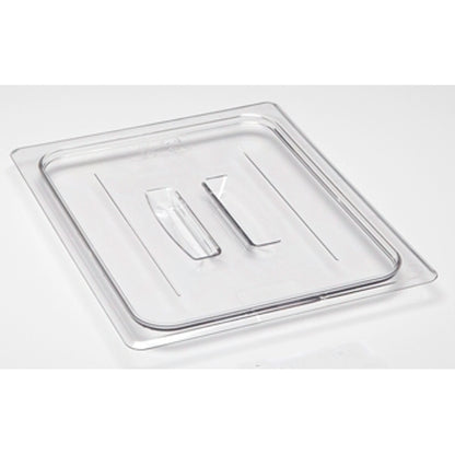 Cambro Camwear Clear Food Pan Lid 1/2 Handle, 1 x 1 each Case - Food Storage Containers