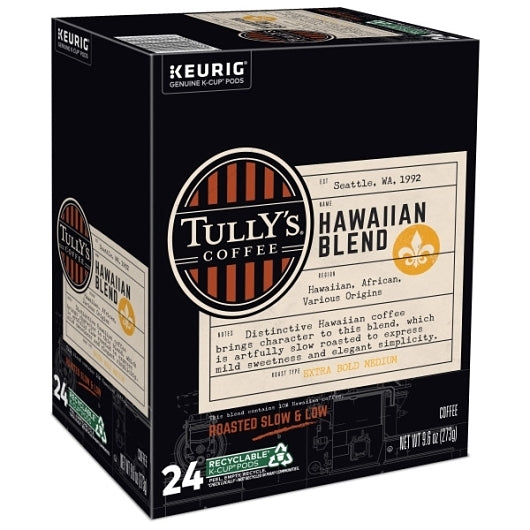 Tully's Coffee K-CUP POD HAWAIIAN BLEND, 4 x 24 ct Case - DOT product image 3