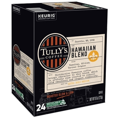 Tully's Coffee K-CUP POD HAWAIIAN BLEND, 4 x 24 ct Case - DOT product image 3