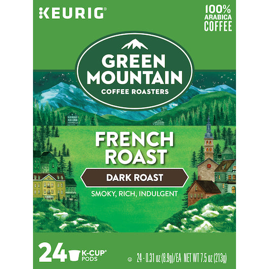 Green Mountain Coffee K-cup Pod French Roast, 4 x 24 ct Case - Coffee & Tea