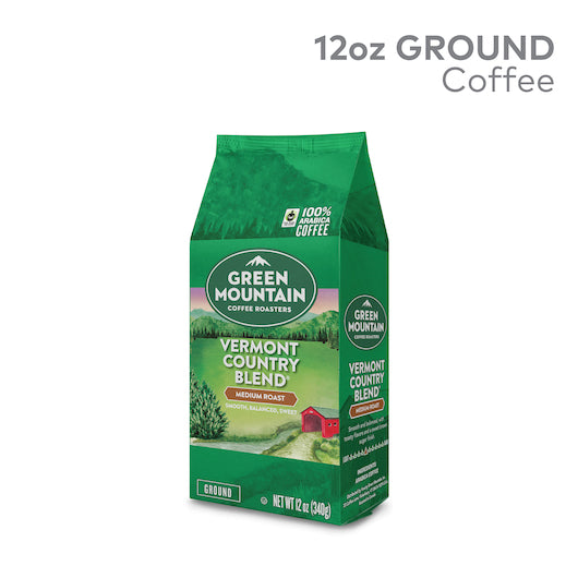 Green Mountain Coffee Roasters Ground Vermont Country Blend, 6 x 12 oz Case - Coffee & Tea