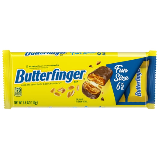 Butterfinger Fun Size Multipack, 24 x 3.9 oz Case - Candy & Confections