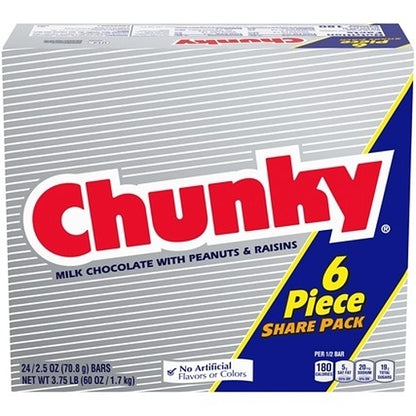Chunky Share Pack, 6 x 24 x 2.5 oz Case - Candy & Confections