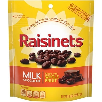 Raisinets Milk Stand Up Bag, 8 x 8 oz Case - Candy & Confections