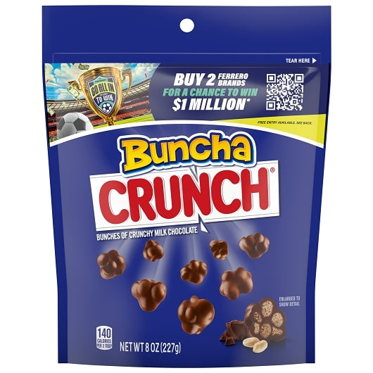 Crunch Buncha Stand Up Bag, 8 x 8 oz Case - Candy & Confections