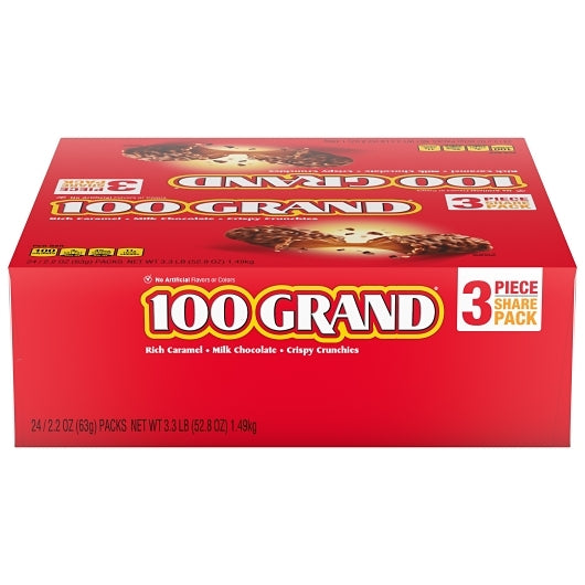 100 Grand Share Pack, 6 x 24 x 2.2 oz Case - Candy & Confections