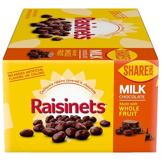 Raisinets Milk Chocolate With Raisins Share Bag, 6 x 24 x 2.8 oz Case - Candy & Confections - image 2