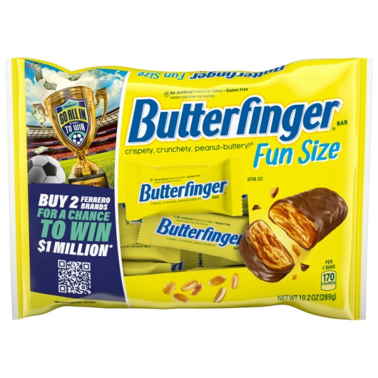 Butterfinger Simpsons Fun Size Individually Wrapped Bag, 6 x 10.2 oz Case - Disposables