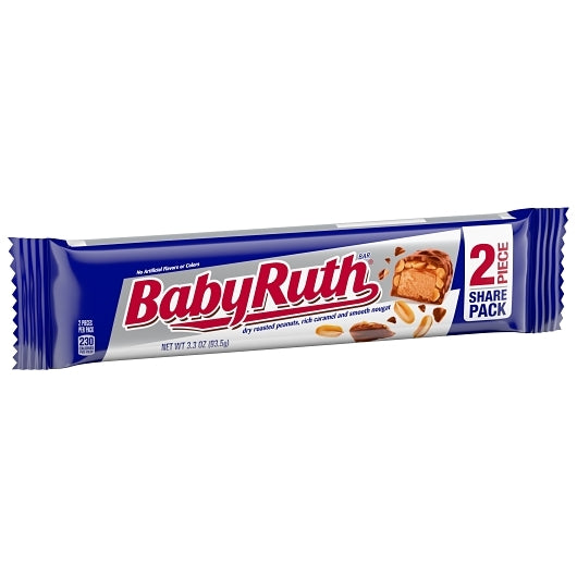 Baby Ruth Chocolate Bar, 8 x 18 x 3.3 oz Case - Alternate product angle or state