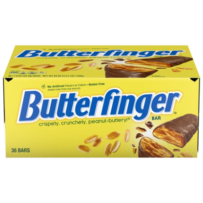 Butterfinger Singles Chocolate Bars, 8 x 36 x 1.9 oz Case - Candy & Confections