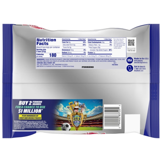 Baby Ruth Fun Size Lay Down Bag, 12 x 10.2 oz Case - Alternate product angle or state