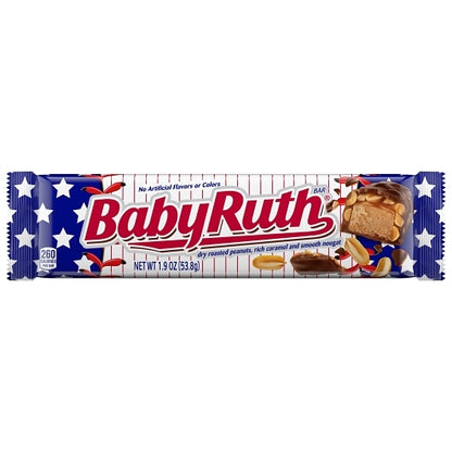 Baby Ruth Chocolate Bar, 12 x 24 x 1.9 oz Case - Front/center packaged product image