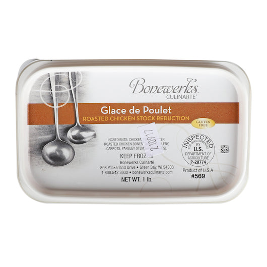 Bonewerks Culinarte Roasted Chicken Stock Reduction, 20 x 1 lb Case - Alternate product angle or state