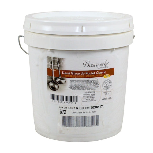Bonewerks Culinarte Thickened Chicken Stock Reduction, 1 x 16 lb Case - GS1 closed shipping case image