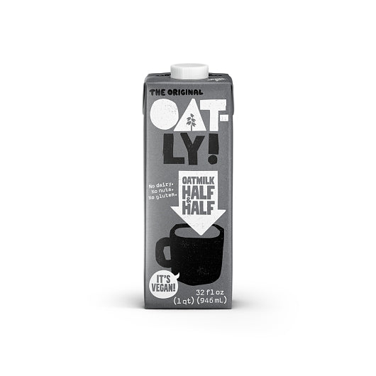 Oatly Half & Half, 6 x 32 fl oz Case - Beverages