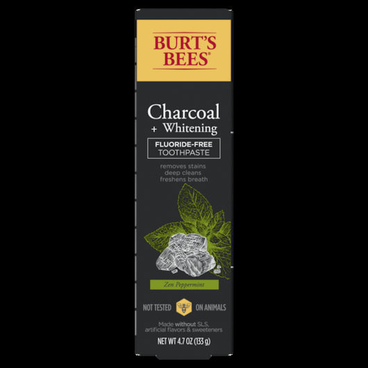Burt's Bees Flouride Free Charcoal Toothpaste, 2 x 6 x 4.7 oz Case - Health & Personal Care