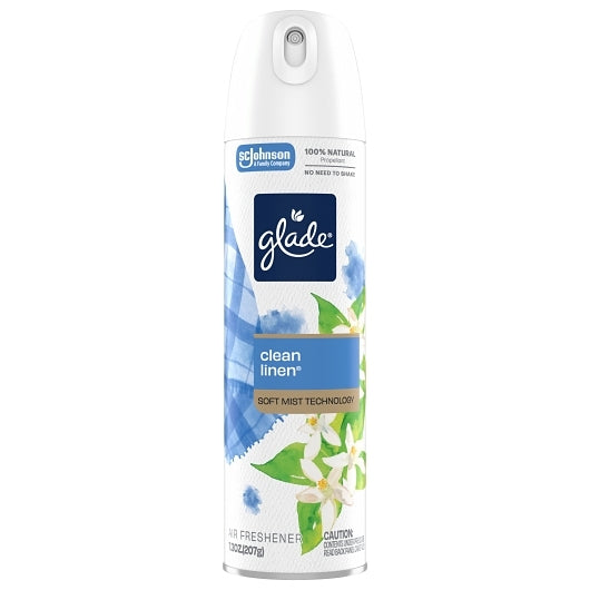 Glade Clean Linen Air Freshener, 6 x 7.3 oz Case - Cleaners & Sanitizers