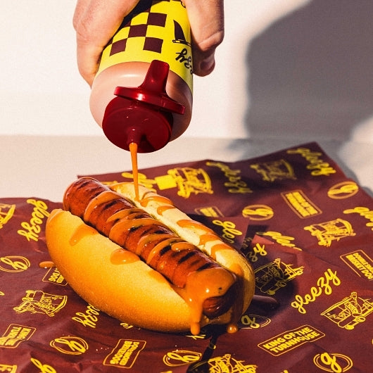 Gleezy Carolina Dog Sauce - Tangy Mustard Hot Sauce, 12 x 15.5 oz Case - Condiments & Sauces