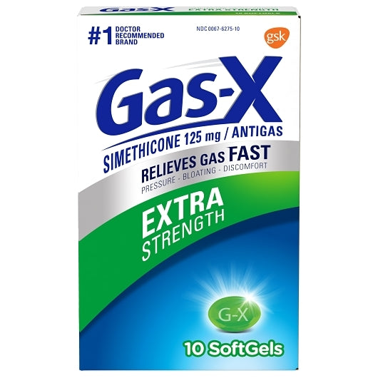 Gas-X Softgels, 6 x 6 x 10 each Case - Health & Personal Care