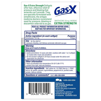 Gas-X Softgels, 6 x 6 x 10 each Case - DOT product image 5