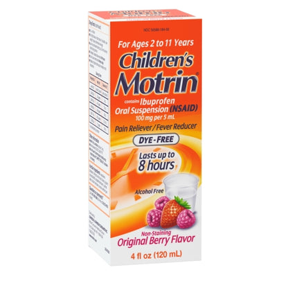 Motrin Children's Dye Free Suspension Berry, 12 x 3 x 4 fl oz Case - DOT product image 2