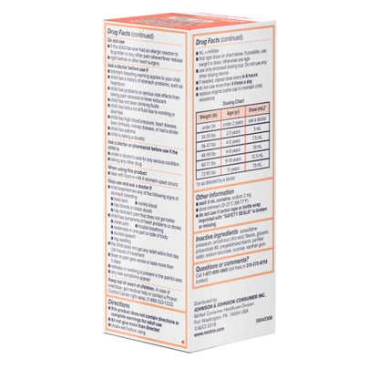 Motrin Children's Dye Free Suspension Berry, 12 x 3 x 4 fl oz Case - DOT product image 7