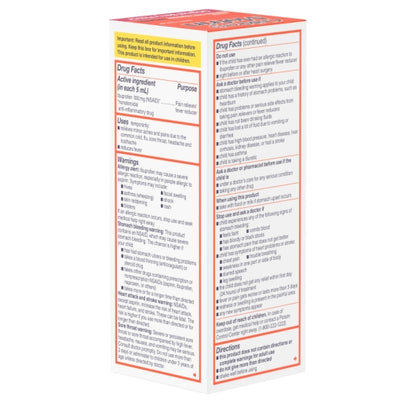 Motrin Children's Berry Oral Suspension, 12 x 3 x 4 fl oz Case - DOT product image 5