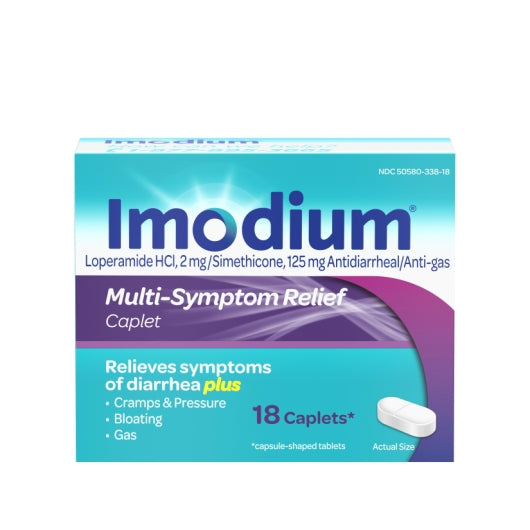 Imodium Multi-Symptom Relief, 6 x 6 x 18 ct Case - Health & Personal Care
