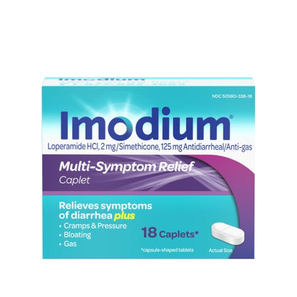 Imodium Multi-Symptom Relief, 6 x 6 x 18 ct Case - Health & Personal Care