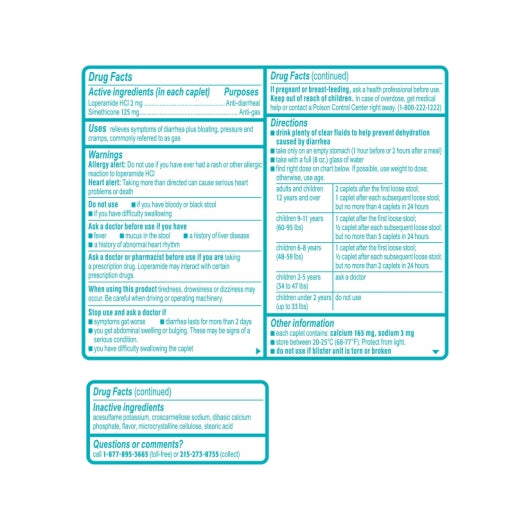 Imodium Multi-Symptom Relief, 6 x 6 x 18 ct Case - Alternate product angle or state