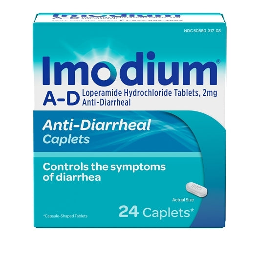 Imodium A-D Caplets, 4 x 6 x 24 ct Case - Health & Personal Care