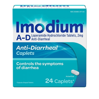 Imodium A-D Caplets, 4 x 6 x 24 ct Case - Health & Personal Care