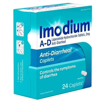 Imodium A-D Caplets, 4 x 6 x 24 ct Case - DOT product image 5