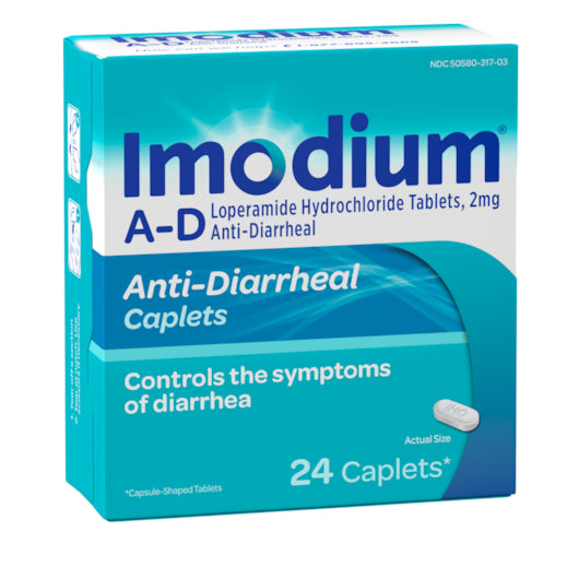 Imodium A-D Caplets, 4 x 6 x 24 ct Case - DOT product image 7