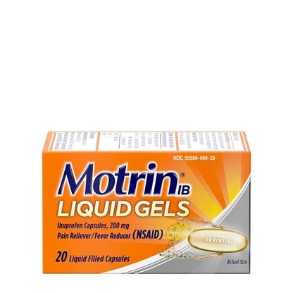 Motrin Liquid Gels, 4 x 6 x 20 ct Case - Health & Personal Care