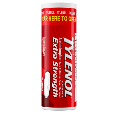 TYLENOL EXTRA STRENGTH TYLENOL CAPLETS 10 COUNT X 12 (Case of 12) - DOT product image 1