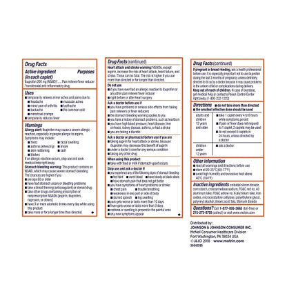 Motrin Caplets, 8 x 6 x 100 ct Case - DOT product image 5