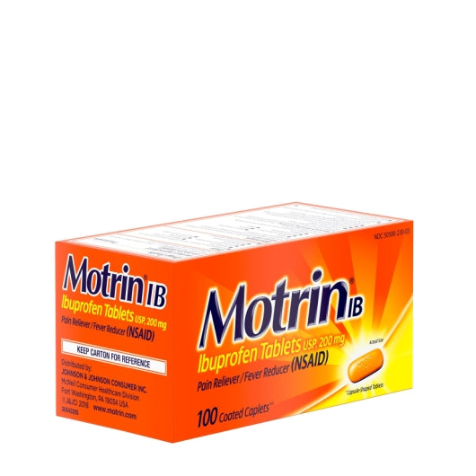 Motrin Caplets, 8 x 6 x 100 ct Case - DOT product image 6